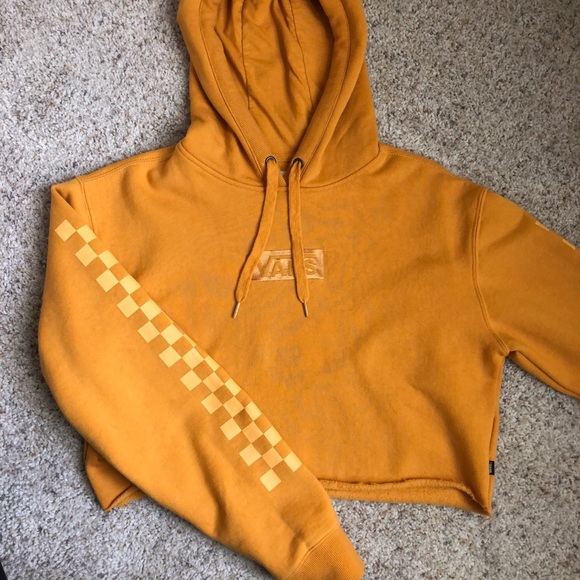 vans yellow crop top